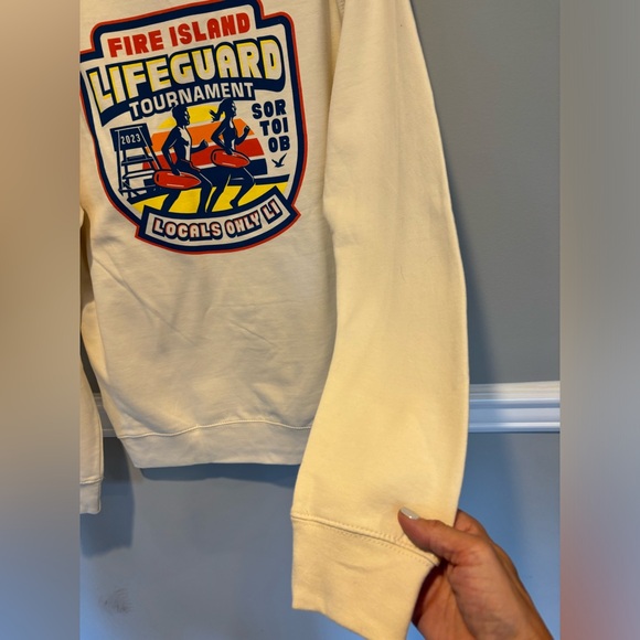 Local's Only Long Sleeve Crew Neck - Unisex Fire Island Lifeguard Size Medium - Picture 3 of 11